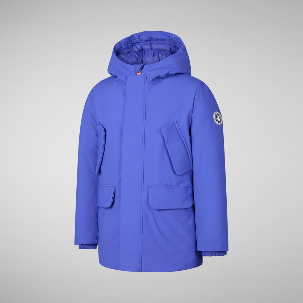 Save the duck PARKA CON CAPPUCCIO THEO BLU GENZIANA Italia