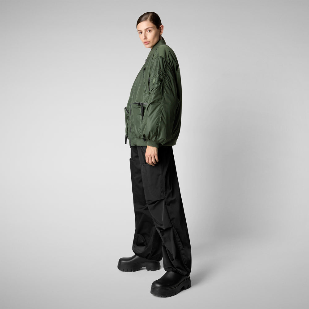 Save the duck Giacca bomber unisex Usher verde timo Officina