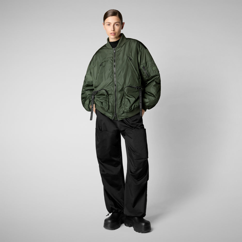 Save the duck Giacca bomber unisex Usher verde timo Officina