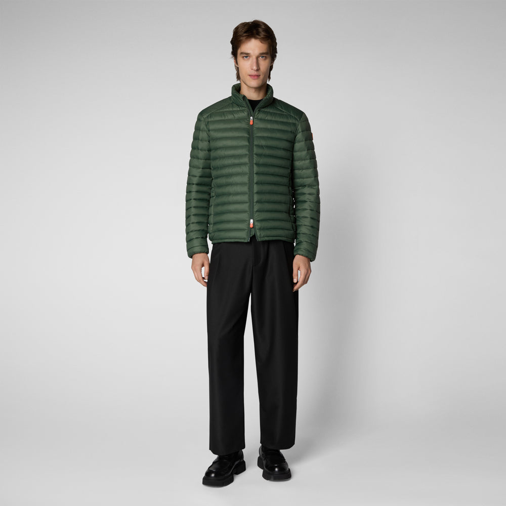 Save the duck Piumino animal free uomo Alexander IN THYME GREEN Qualità