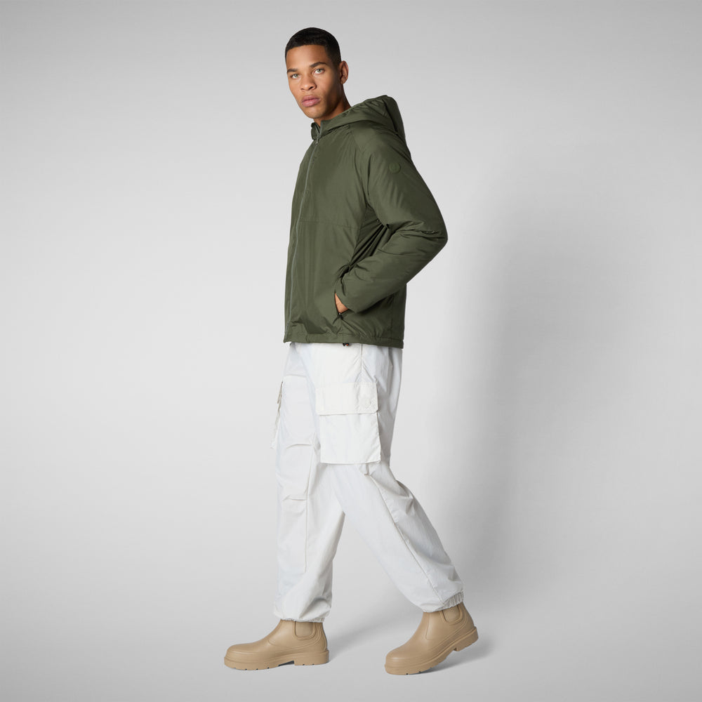 Save the duck PIUMINO ANIMAL FREE UOMO WILBUR DUSTY OLIVE Spedizione Gratuita