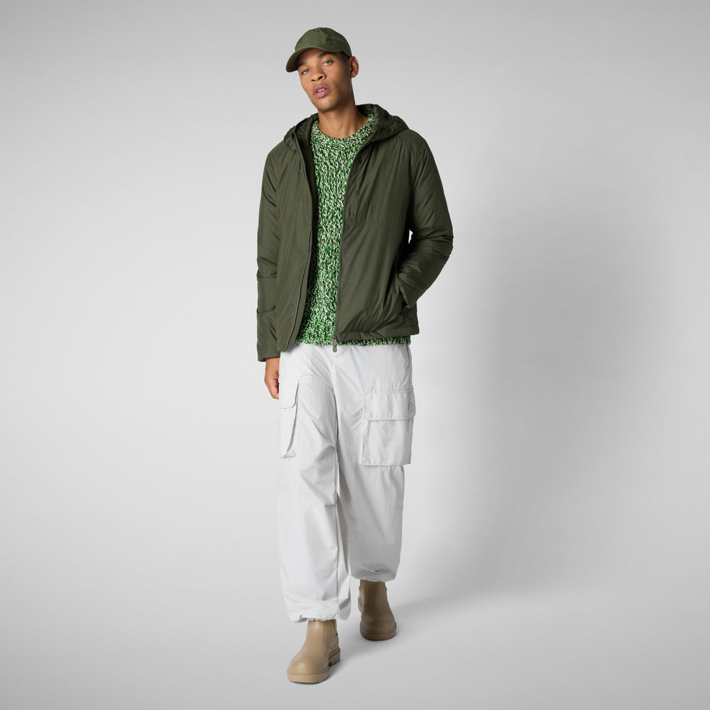 Save the duck PIUMINO ANIMAL FREE UOMO WILBUR DUSTY OLIVE Spedizione Gratuita