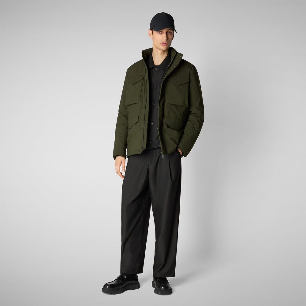 Save the duck PARKA UOMO TRENTON IN LAND GREEN Soddisfazione Garantita
