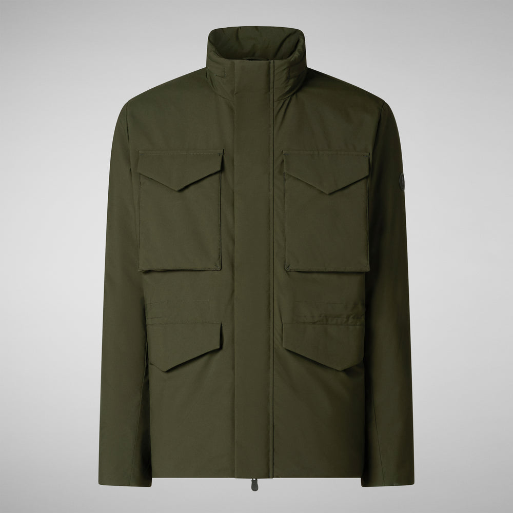 Save the duck PARKA UOMO TRENTON IN LAND GREEN Soddisfazione Garantita