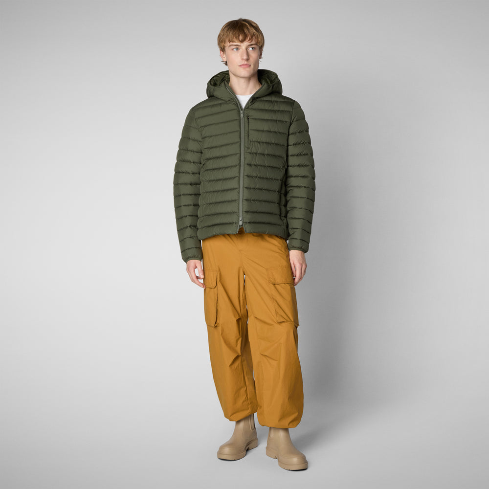 Save the duck PIUMINO UOMO JUNCUS VERDE OLIVA