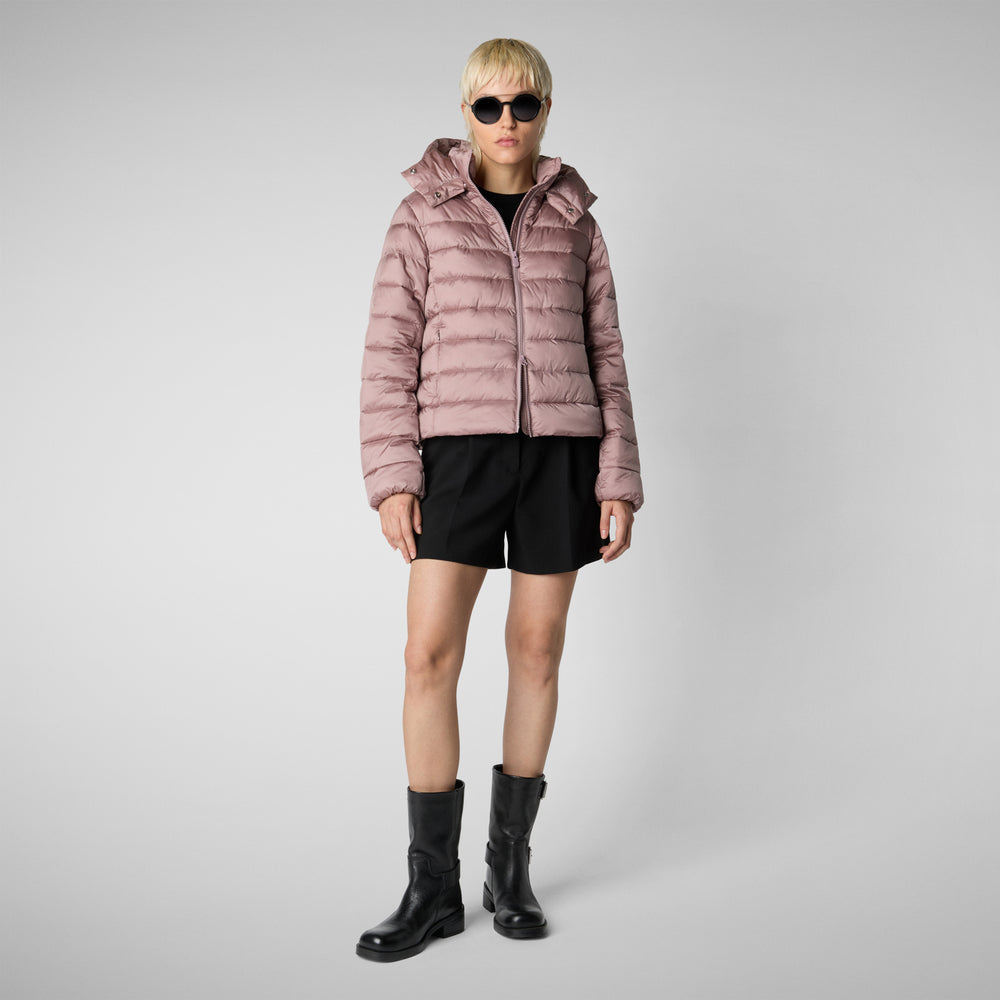 Save the duck PIUMINO ANIMAL FREE CON CAPPUCCIO DONNA LIANA ROSA ANTICO Online