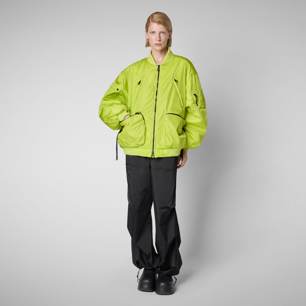 Save the duck Giacca bomber unisex Usher in verde lime Vendita Calda