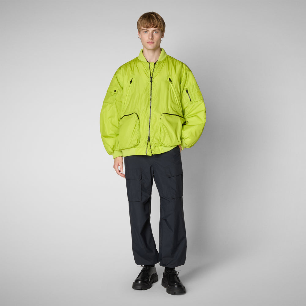 Save the duck Giacca bomber unisex Usher in verde lime Vendita Calda