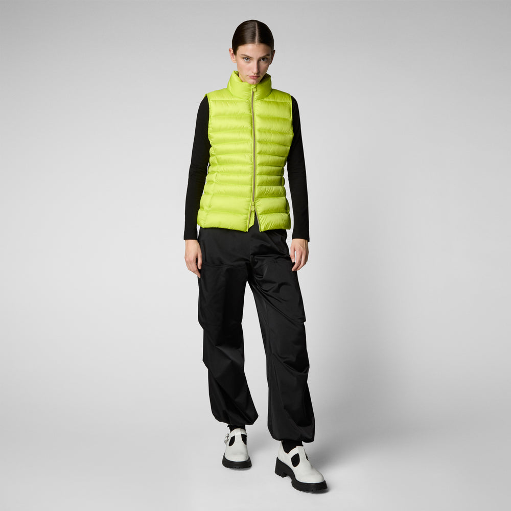 Save the duck GILET DONNA LYNN VERDE LIME Vendita Economica