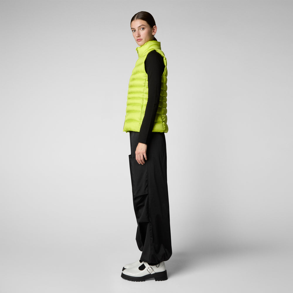 Save the duck GILET DONNA LYNN VERDE LIME Vendita Economica