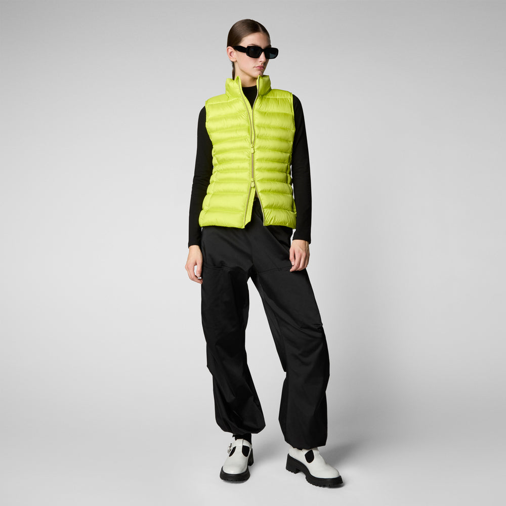 Save the duck GILET DONNA LYNN VERDE LIME Vendita Economica