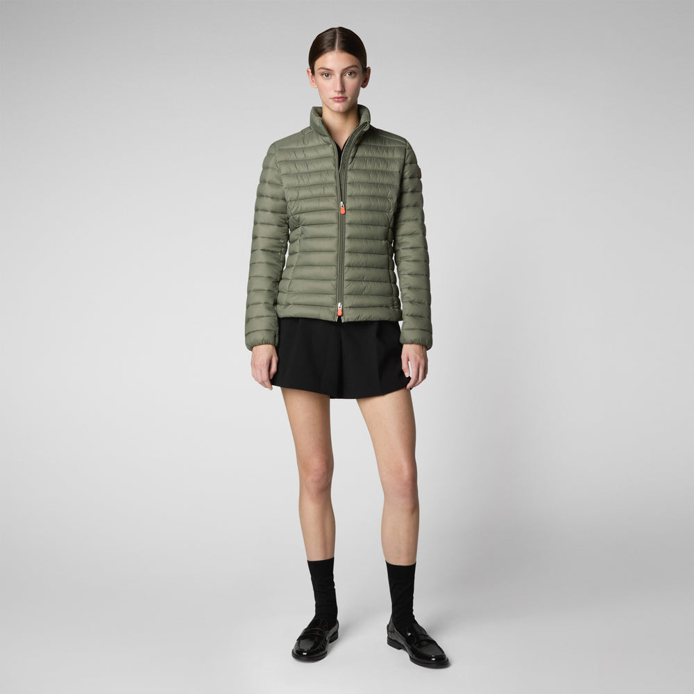 Save the duck GIACCA DONNA CARLY SWAMP GREEN Nuova
