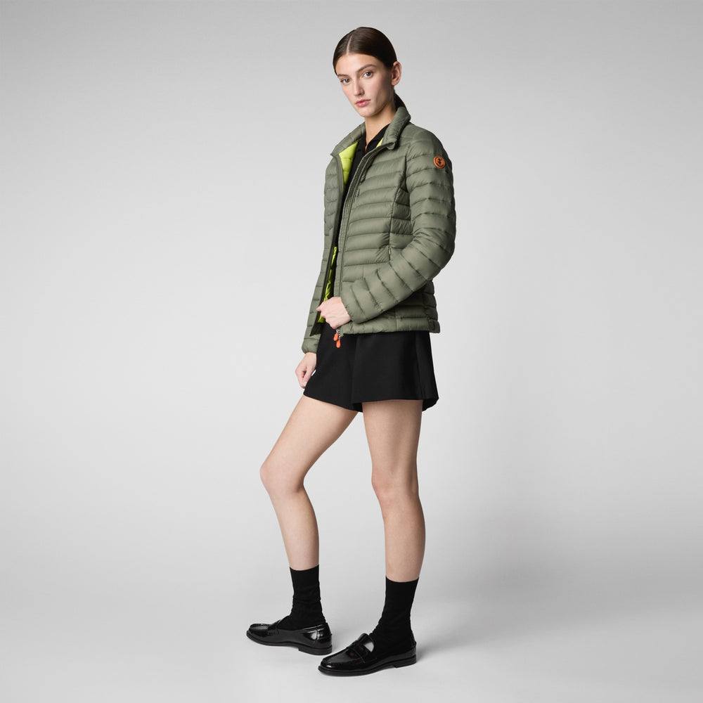 Save the duck GIACCA DONNA CARLY SWAMP GREEN Nuova