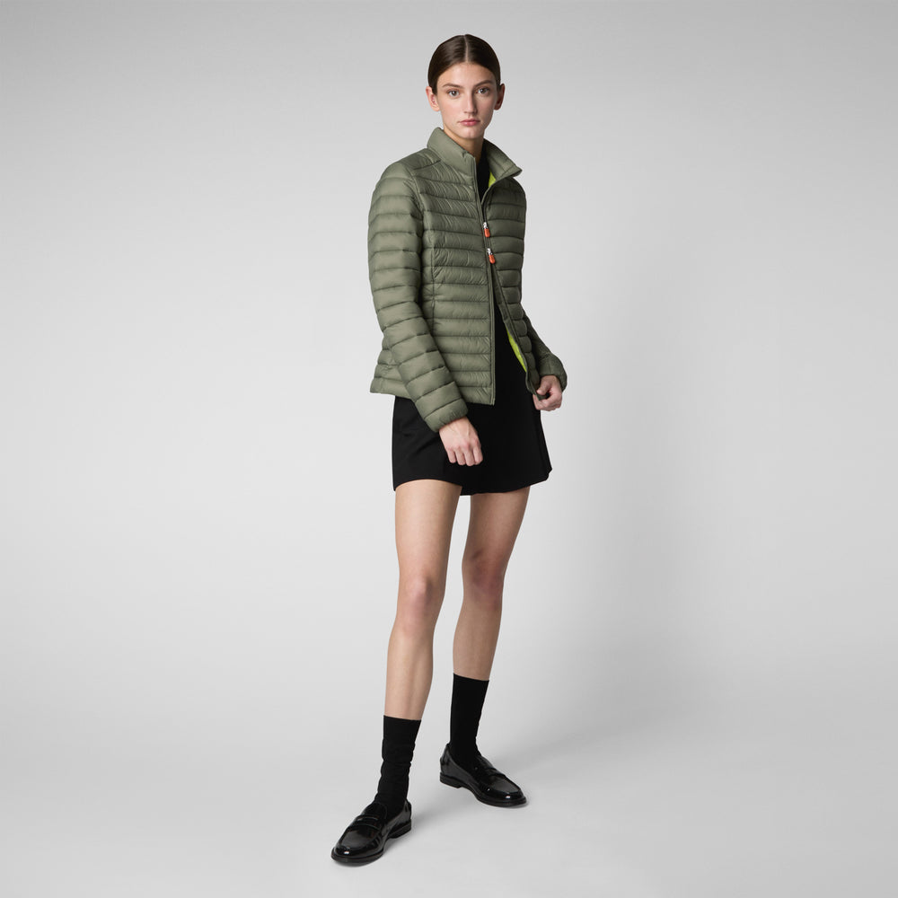Save the duck GIACCA DONNA CARLY SWAMP GREEN Nuova