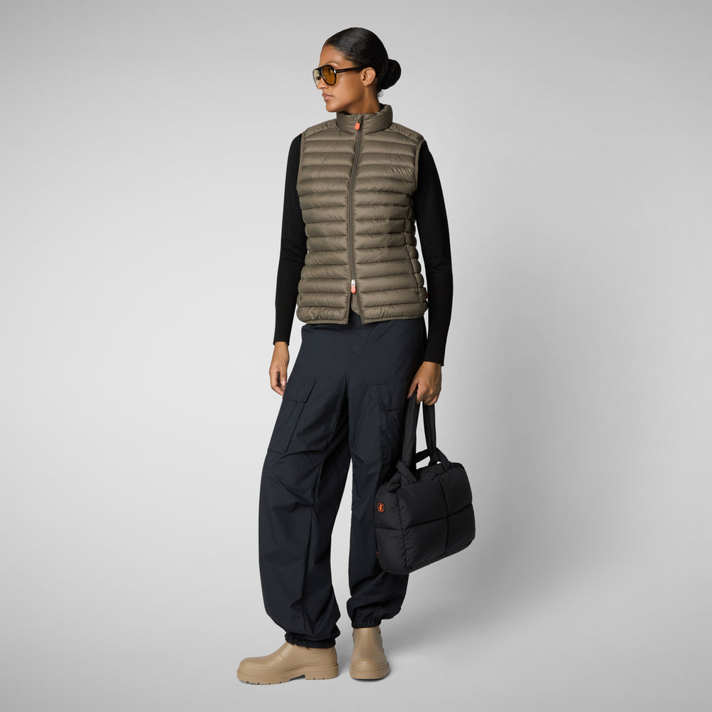 Save the duck GILET DONNA CHARLOTTE GRIGIO FANGO Italy