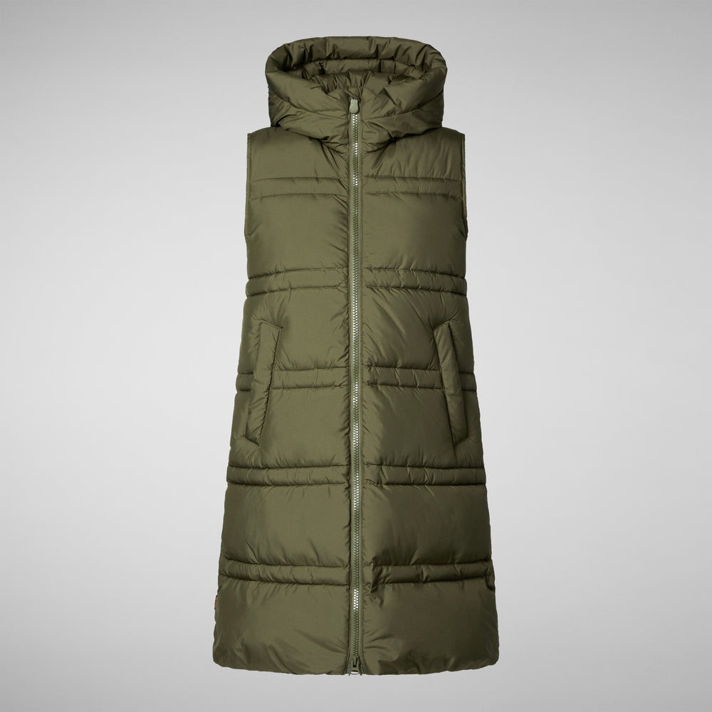 Save the duck GILET CON CAPPUCCIO DONNA JUDEE SHERWOOD GREEN Italia