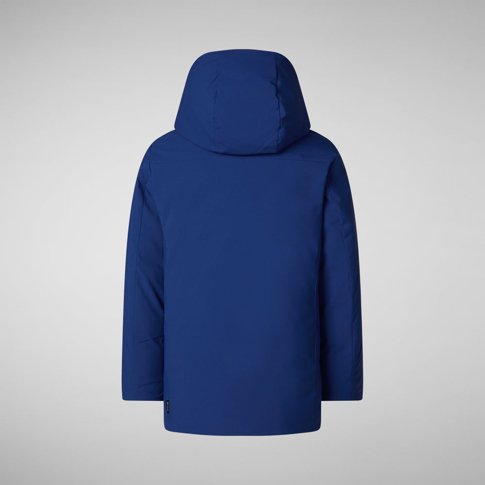 Save the duck PARKA CON CAPPUCCIO BAMBINO ALBI ECLIPSE BLU Fino Al -60%