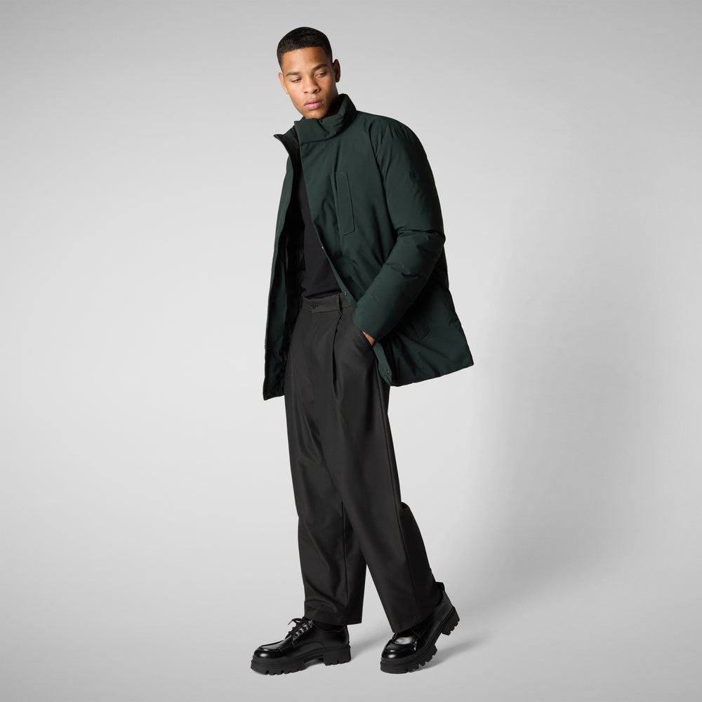 Save the duck PARKA UOMO SESLE VERDE NERO Prezzo Ridotto