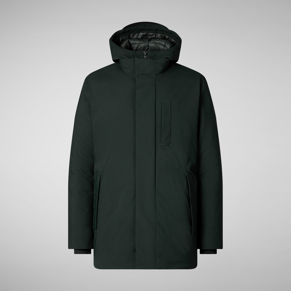 Save the duck PARKA UOMO SESLE VERDE NERO Prezzo Ridotto
