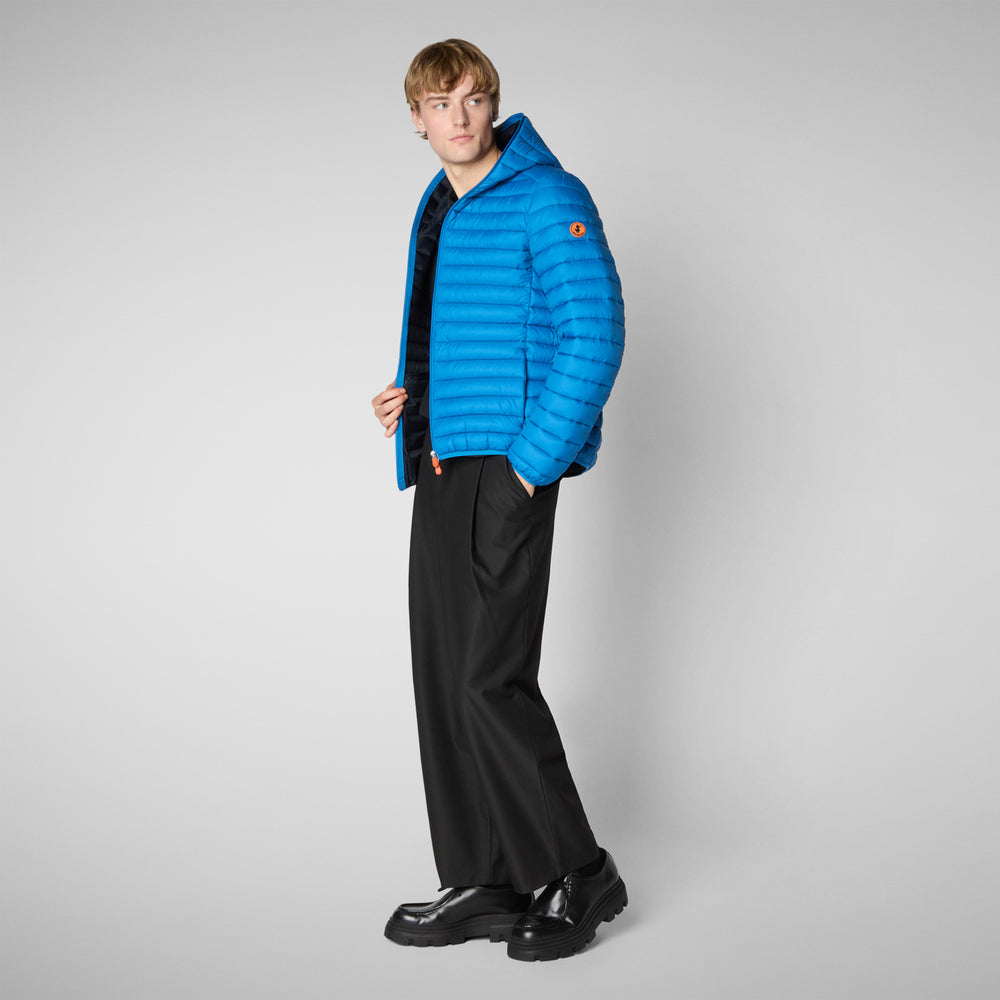 Save the duck PIUMINO ANIMAL FREE CON CAPPUCCIO UOMO DONALD BLU MIRTILLO Online