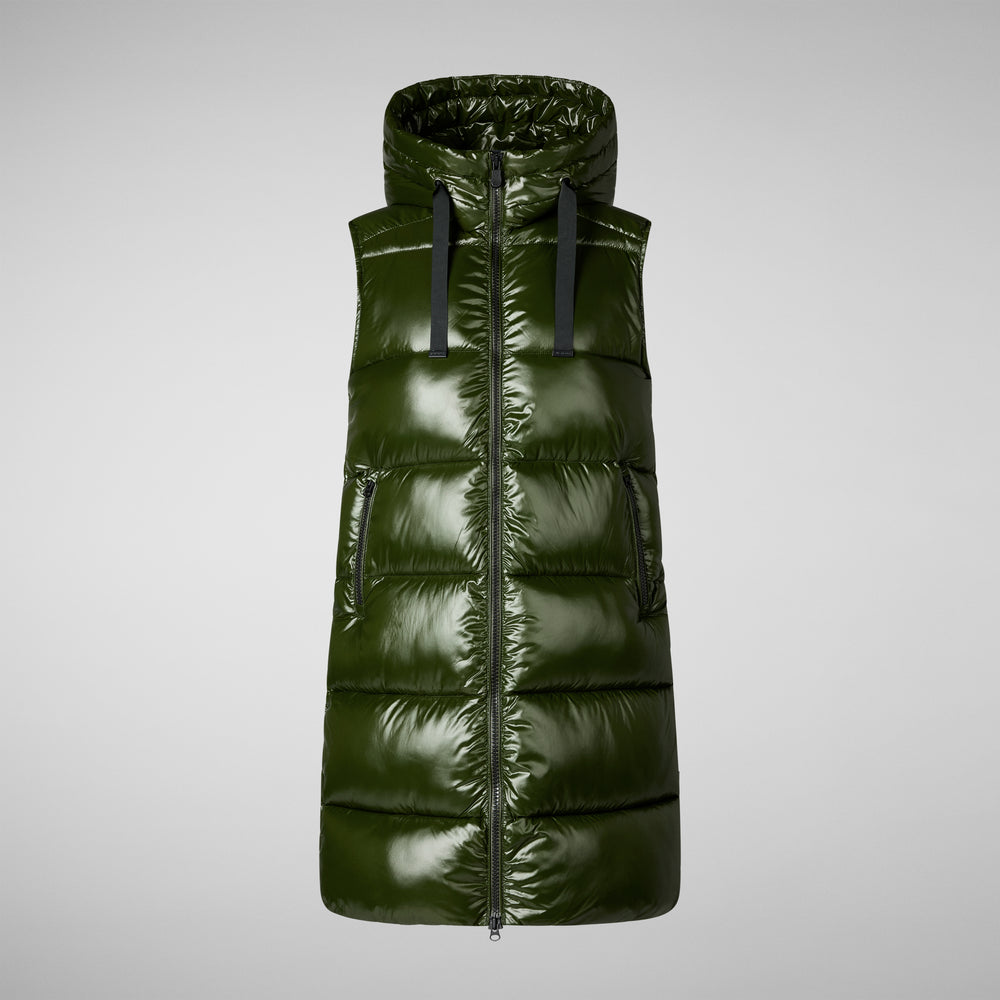Save the duck GILET CON CAPPUCCIO DONNA IRIA VERDE BOSCO I Più Venduti