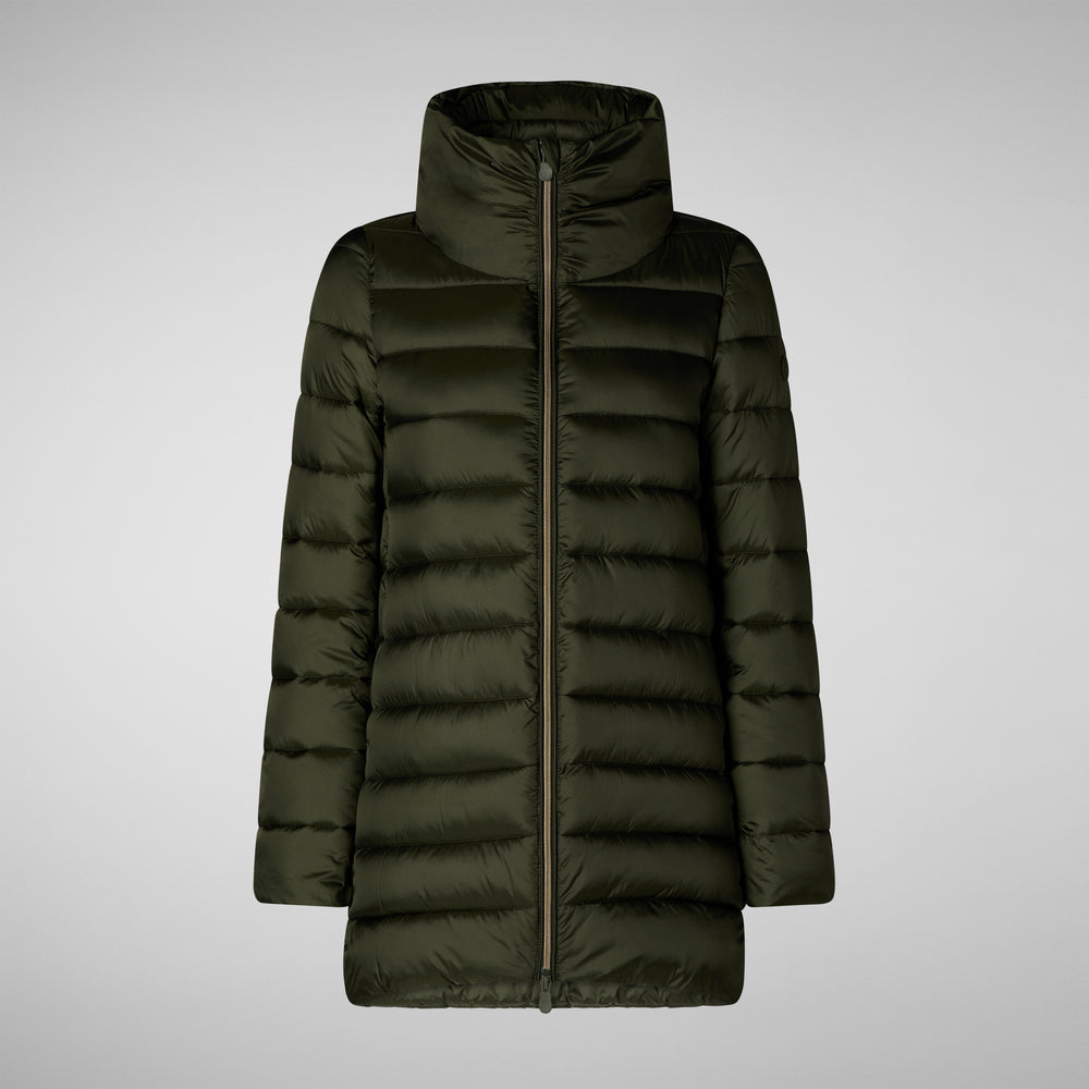 Save the duck PIUMINO ANIMAL FREE DONNA LYDIA PINE GREEN Moda