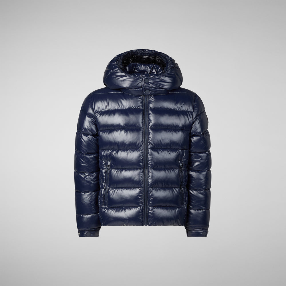 Save the duck PIUMINO ANIMAL FREE BAMBINO NILES BLU NERO