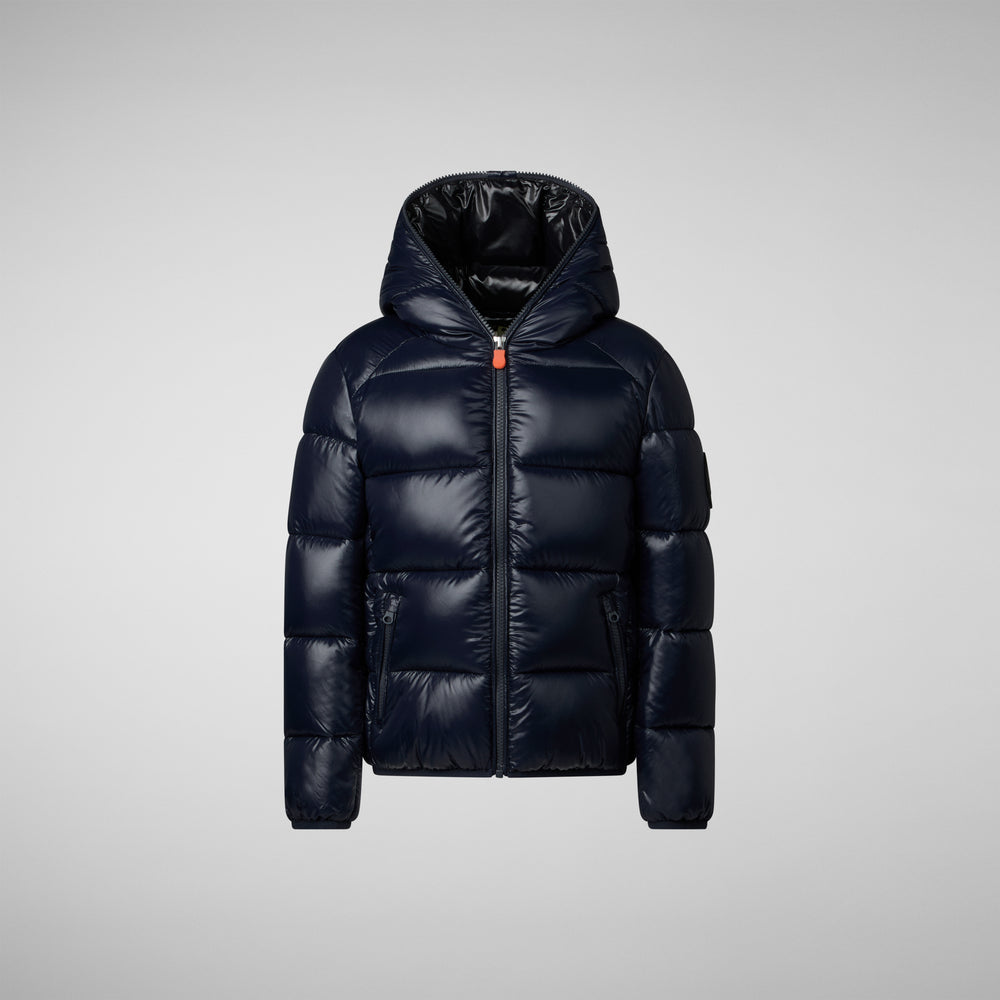 Save the duck PIUMINO ANIMAL FREE BAMBINO ARTIE BLU NERO