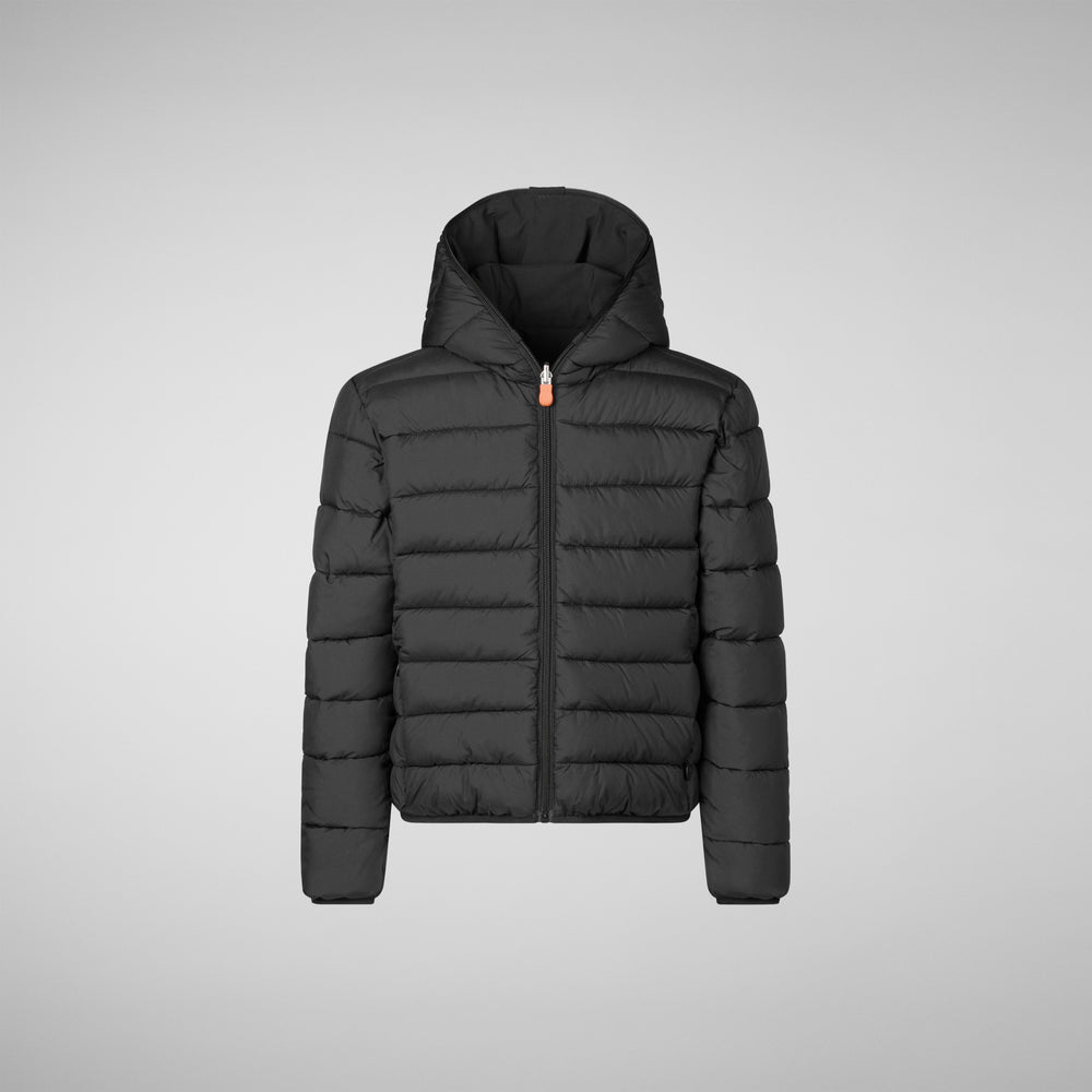 Save the duck GIACCA CON CAPPUCCIO BAMBINO OLIVER BLU NERO Qualità Garantita