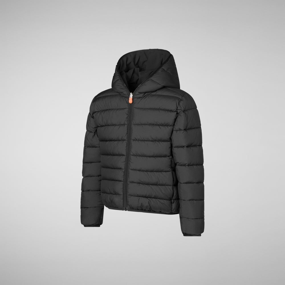 Save the duck GIACCA CON CAPPUCCIO BAMBINO OLIVER BLU NERO Qualità Garantita