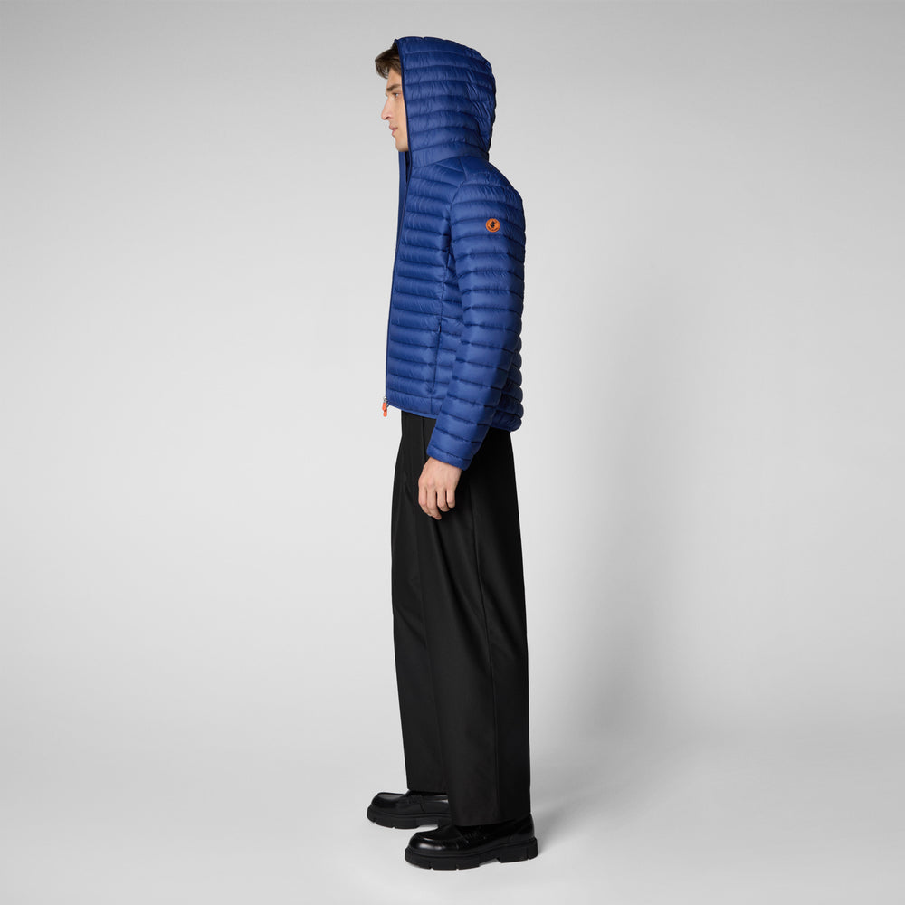 Save the duck Piumino animal free con cappuccio uomo Donald blu elettrico Affare Del Giorno