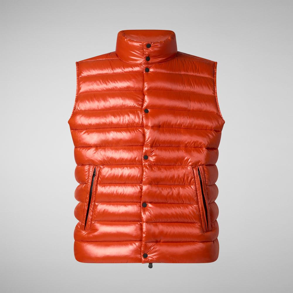 Save the duck GILET UOMO GRIFFIN ARANCIONE Sottocosto
