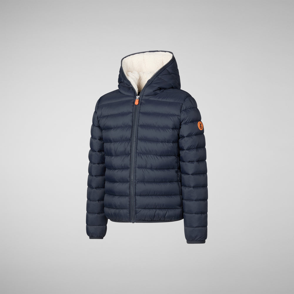 Save the duck PIUMINO ANIMAL FREE BAMBINA LECI BLU NERO Online