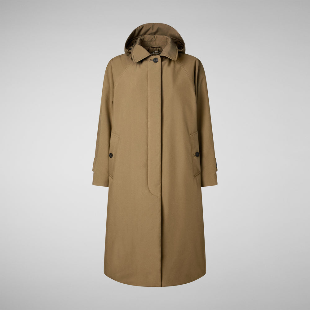 Save the duck CAPPOTTO CON CAPPUCCIO ZOEY VERDE MUSCHIO Vendita Calda