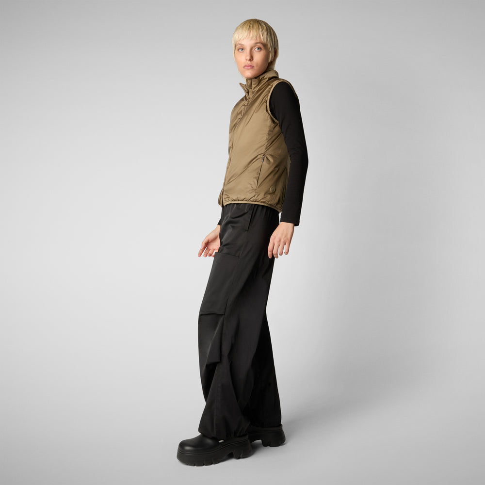 Save the duck GILET DONNA EUDY VERDE MUSCHIO Saldi Di Fabbrica
