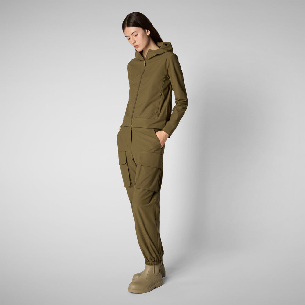 Save the duck PANTALONI CARGO DONNA GOSY VERDE MUSCHIO Negozio