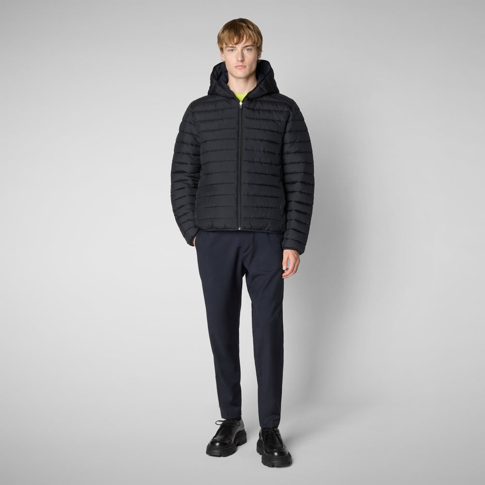 Save the duck MAN'S ANIMAL FREE PUFFER EZRA BLU NERO Offerta