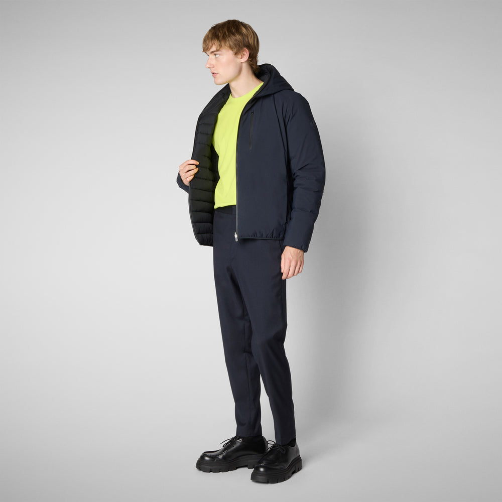 Save the duck MAN'S ANIMAL FREE PUFFER EZRA BLU NERO Offerta