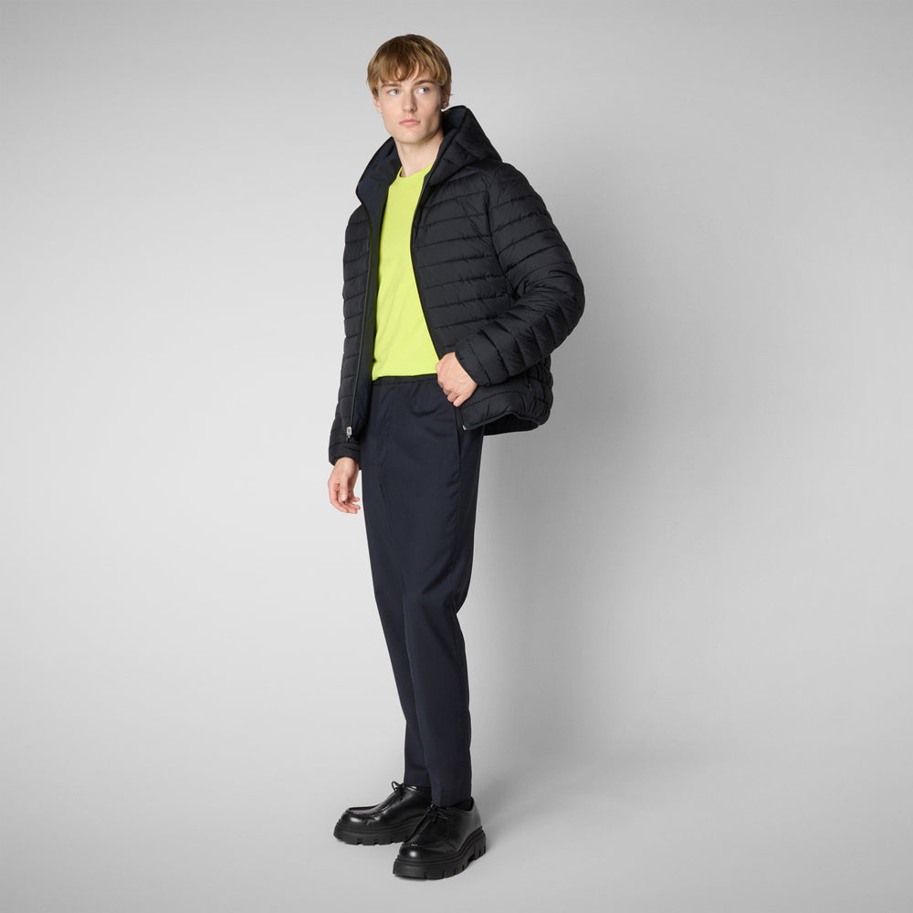 Save the duck MAN'S ANIMAL FREE PUFFER EZRA BLU NERO Offerta