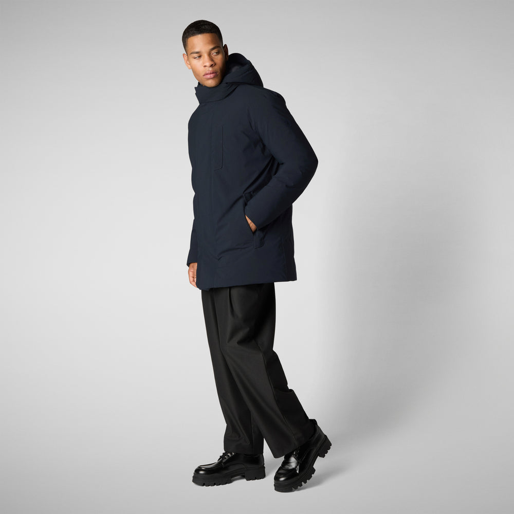 Save the duck PARKA UOMO SESLE IN BLU NERO Shopping Online