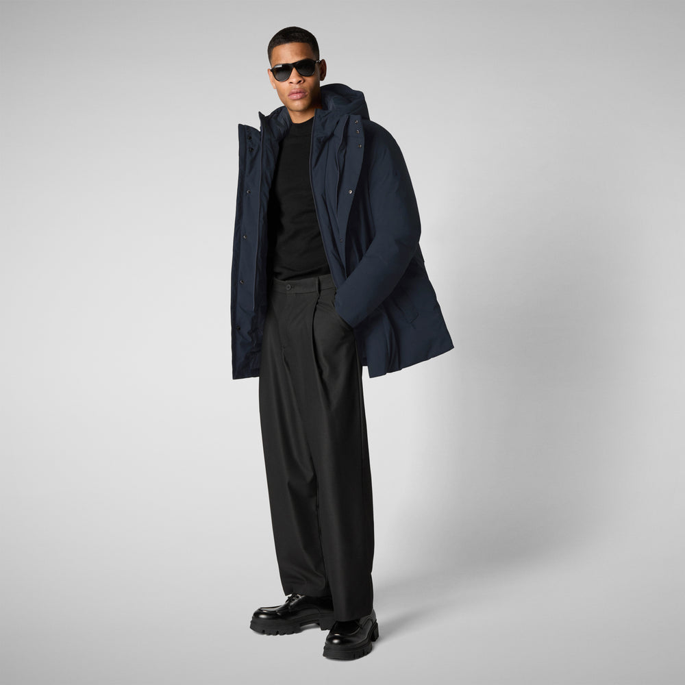Save the duck PARKA UOMO SESLE IN BLU NERO Shopping Online