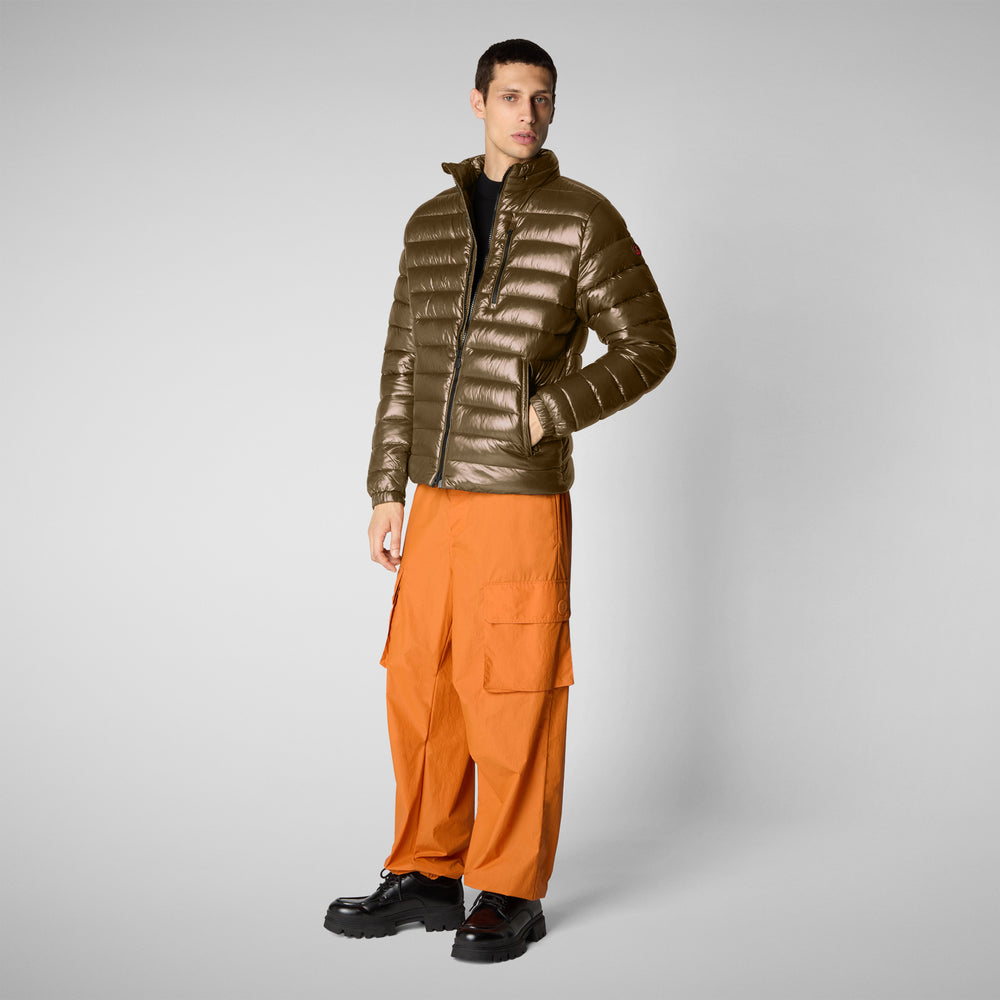 Save the duck GIACCA UOMO HOLDEN IN BARK GREEN Grandi sconti