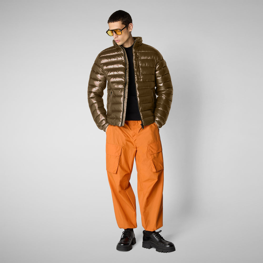 Save the duck GIACCA UOMO HOLDEN IN BARK GREEN Grandi sconti