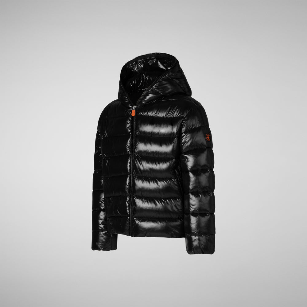 Save the duck BOMBER CON CAPPUCCIO BAMBINA IMARA NERO Offerta