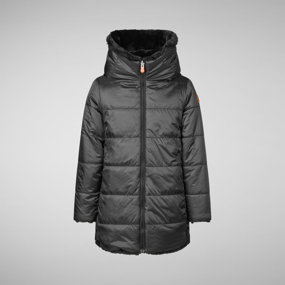 Save the duck GIACCA BAMBINA FLORA NERO Outlet