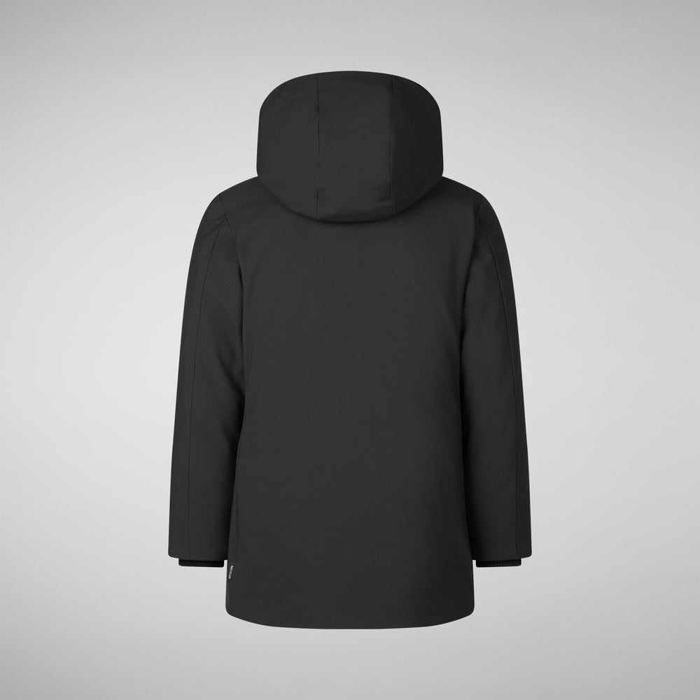 Save the duck PARKA CON CAPPUCCIO BAMBINA ALLY NERO In Vendita
