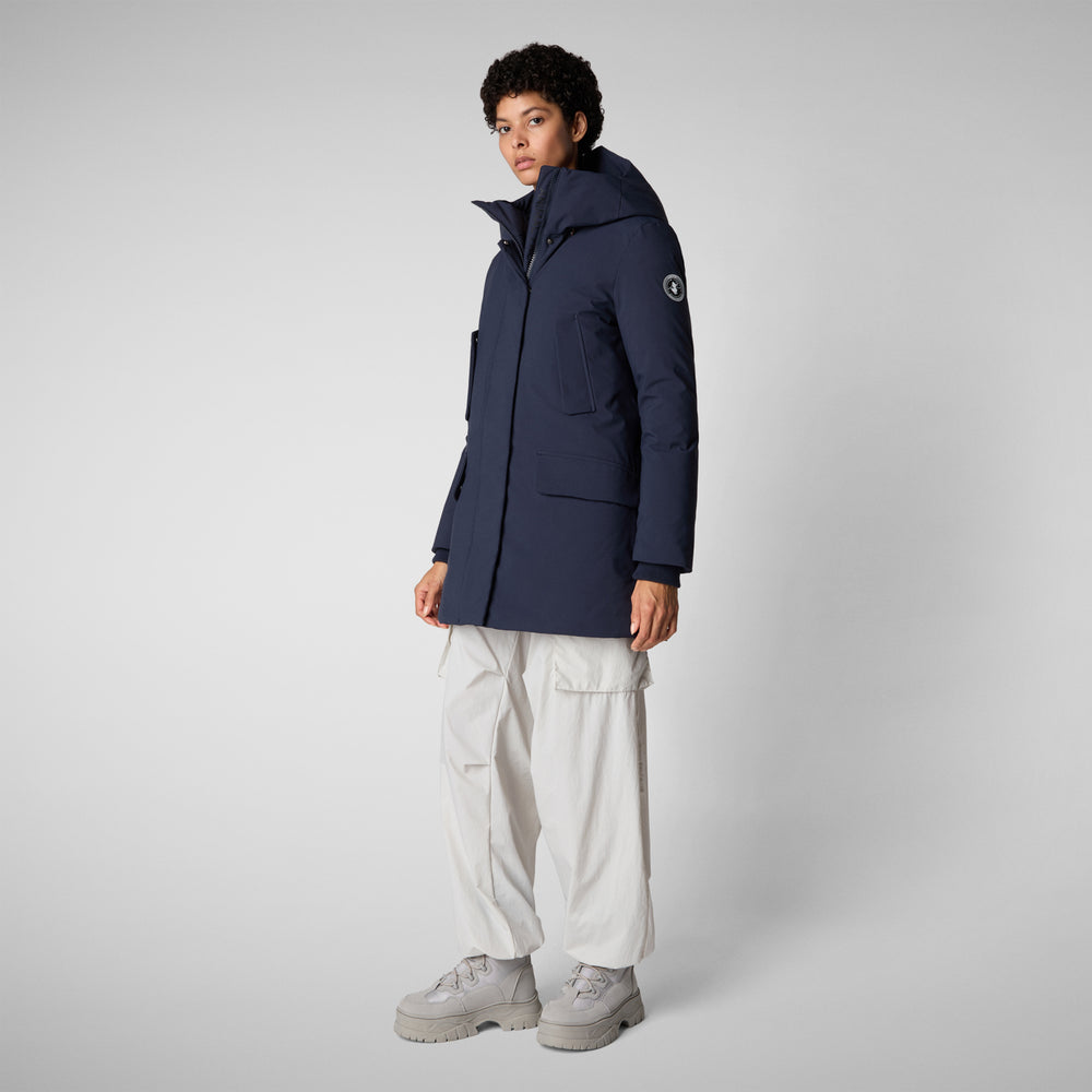 Save the duck PARKA DONNA CON CAPPUCCIO SOLEIL BLU NAVY Offerte