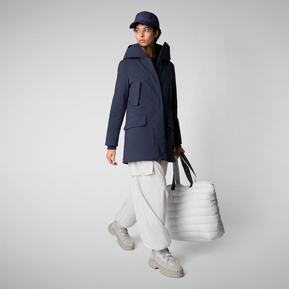 Save the duck PARKA DONNA CON CAPPUCCIO SOLEIL BLU NAVY Offerte