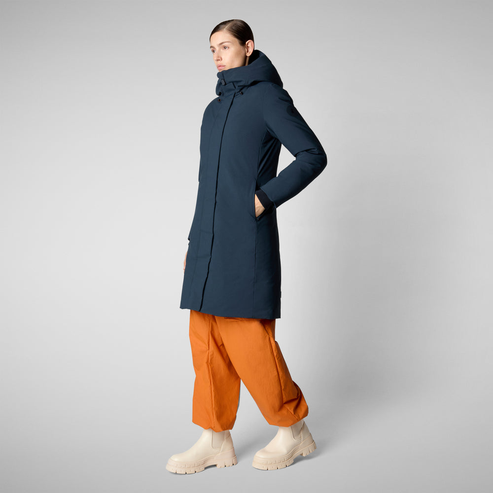 Save the duck PARKA DONNA CON CAPPUCCIO SIENNA BLU NERO Hotsell