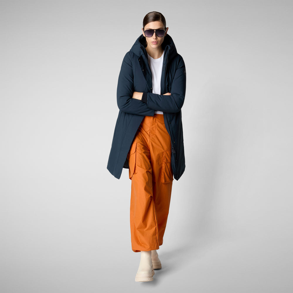 Save the duck PARKA DONNA CON CAPPUCCIO SIENNA BLU NERO Hotsell
